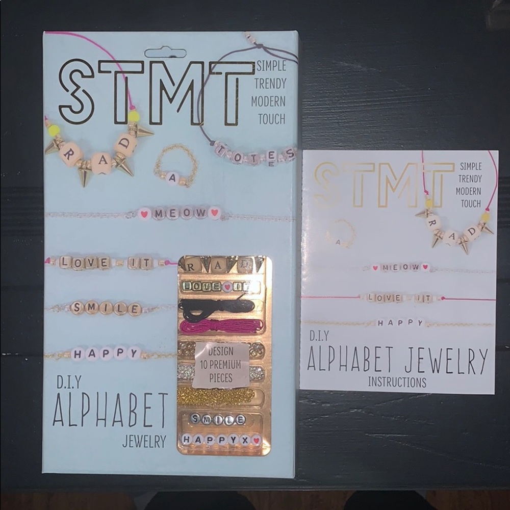 DIY alphabet jewelry